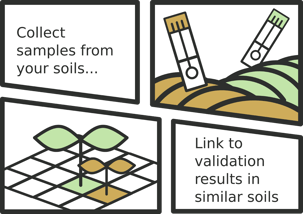 collecting soil samples